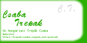 csaba trepak business card